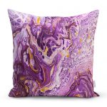 - realhomescomtr-K3739 - Realhomes Realhomes Ebru Motifli Dijital Baskılı Modern Yastık Kırlent Kılıfı Realhomes