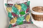 - realhomescomtr-K3804-1 - Realhomes  Realhomes Renkli yapraklar Dijital Baskılı Modern Yastık Kırlent Kılıfı Realhomes