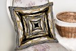 - realhomescomtr-K3806-1 - Realhomes Realhomes Zincir Motifli Dijital Baskılı Modern Yastık Kırlent Kılıfı Realhomes