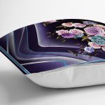 - realhomescomtr-K3811-2 - Realhomes  Realhomes Mor zeminli 3D Dijital Baskılı Modern Yastık Kırlent Kılıfı Realhomes