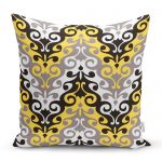 - realhomescomtr-K3815 - Realhomes Realhomes Özel Seri Dijital Baskılı Modern Yastık Kırlent Kılıfı Realhomes