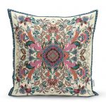 - realhomescomtr-K3840 - Realhomes  Realhomes Etnik Motifli Dijital Baskılı Modern Yastık Kırlent Kılıfı Realhomes