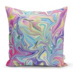 - realhomescomtr-K3865 - Realhomes Realhomes Ebru Desenli Dijital Baskılı Modern Yastık Kırlent Kılıfı Realhomes