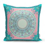 Realhomes Çini Motifli Dijital Baskılı Modern Yastık Kırlent Kılıfı Realhomes