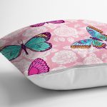 - realhomescomtr-K3886-2 - Realhomes Realhomes Butterfly Dijital Baskılı Modern Yastık Kırlent Kılıfı Realhomes