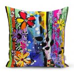 - realhomescomtr-K3899 - Realhomes Realhomes Multi Color Özel Tasarım Dijital Baskılı Modern Yastık Kırlent Kılıfı Realhomes