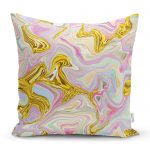 - realhomescomtr-K3918 - Realhomes  Realhomes Ebru Desenli Dijital Baskılı Modern Yastık Kırlent Kılıfı Realhomes