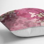 - realhomescomtr-K3926-2 - Realhomes Realhomes Pembe Zeminde Kelebek Desenli Dijital Baskılı Modern Yastık Kırlent Kılıfı Realhomes