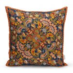 - realhomescomtr-K3930 - Realhomes  Realhomes Etnik Motifli Özel Tasarım Dijital Baskılı Modern Yastık Kırlent Kılıfı Realhomes