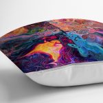 - realhomescomtr-K3935-2 - Realhomes  Realhomes Sulu Boya Desenli Özel Tasarım Dijital Baskılı Modern Yastık Kırlent Kılıfı Realhomes