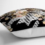 - realhomescomtr-K3936-2 - Realhomes Realhomes Kaz Ayağı Zeminde Rengarenk Çiçekler Dijital Baskılı Modern Yastık Kırlent Kılıfı Realhomes