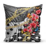 - realhomescomtr-K4035 - Realhomes RealHomes Özel Tasarım Dijital Baskılı Modern Yastık Kırlent Kılıfı Realhomes