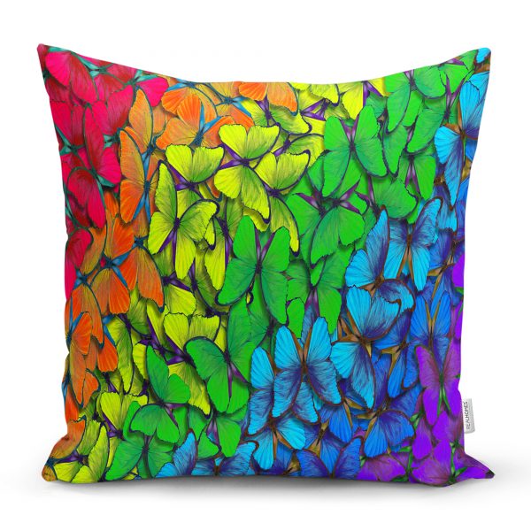 Gri Zeminli Kuğu Motifli  Çocuk Odası Yastık Kılıfı Realhomes