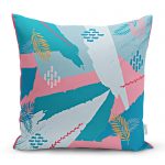 - realhomescomtr-K4153 - Realhomes Suluboya Geometrik Tasarım Dijital Baskılı Yastık Kırlent Kılıfı Realhomes