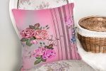 - realhomescomtr-K4177-1 - Realhomes Ekose Zeminde Gül Temalı Yastık Kırlent Kılıfı Realhomes