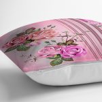 - realhomescomtr-K4177-2 - Realhomes Ekose Zeminde Gül Temalı Yastık Kırlent Kılıfı Realhomes