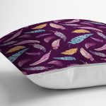 - realhomescomtr-K4185-2 - Realhomes  Kuş Tüyü Motifli Özel Tasarım Yastık Kırlent Kılıfı Realhomes