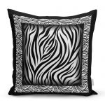 - realhomescomtr-K4213 - Realhomes Siyah Modern Çizgiler Özel Tasarım Yastık Kırlent Kılıfı Realhomes