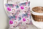 - realhomescomtr-K4214-1 - Realhomes  Modern Çiçek Tasarımlı Dijital Baskılı Özel Tasarım Yastık Kırlent Kılıfı Realhomes