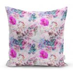 - realhomescomtr-K4214 - Realhomes  Modern Çiçek Tasarımlı Dijital Baskılı Özel Tasarım Yastık Kırlent Kılıfı Realhomes