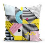 - realhomescomtr-K4242 - Realhomes  Modern Geometrik Motifli Özel Tasarım Yastık Kırlent Kılıfı Realhomes