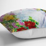 - realhomescomtr-K4252-2 - Realhomes  Modern Tavus Kuşu Tasarımlı Dijital Baskılı Yastık Kırlent Kılıfı Realhomes