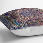 - realhomescomtr-K4254-2 - Realhomes Geometrik Çini Özel Tasarım Modern Yastık Kırlent Kılıfı Realhomes