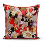 - realhomescomtr-K4264 - Realhomes Modern Çiçekler Motifli Özel Tasarım Yastık Kırlent Kılıfı Realhomes