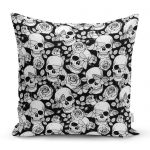 Kuru Kafa ve Kelebek Tasarımlı Yastık Kırlent Kılıfı Realhomes