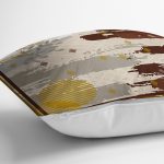 - realhomescomtr-K4275-2 - Realhomes  Modern Kahverengi Boyalı Özel Tasarım Yastık Kırlent Kılıfı Realhomes