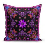 - realhomescomtr-K4278 - Realhomes Modern Çiçekler Motifli Özel Tasarım Yastık Kırlent Kılıfı Realhomes