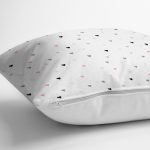 - realhomescomtr-K4367-1 - Realhomes Beyaz Zeminde Renkli Kalpler Çocuk Odası Yastık Kırlent Kılıfı Realhomes