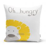 Pembe Zeminde Baykuş Özel Tasarımlı Bebek Odası Yastık Kırlent Kılıfı Realhomes