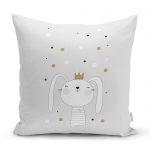 - realhomescomtr-K4384 - Realhomes Hello Kedicik Özel Tasarımlı Bebek Odası Yastık Kırlent Kılıfı Realhomes