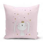 - realhomescomtr-K4385 - Realhomes Renkli Puanlı Kedicik Desenli Bebek Odası Yastık Kırlent Kılıfı Realhomes