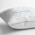 Gri Zeminde Sevimli Ayıcık Motifli Bebek Odası Yastık Kırlent Kılıfı Realhomes