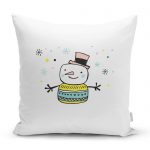 - realhomescomtr-K4426 - Realhomes Gri Zeminde Atkılı Tavşan Motifli Bebek Odası Yastık Kırlent Kılıfı Realhomes