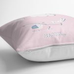 Gri Zeminde Helikopter Tasarımlı Bebek Odası Yastık Kırlent Kılıfı Realhomes