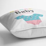 - realhomescomtr-K4467-1 - Realhomes  Pembe Zeminde Oyuncak Desenli Bebek Odası Yastık Kılıfı Realhomes