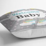 - realhomescomtr-K4478-1 - Realhomes Gri Zeminde Balon ve Zürafa Bebek Odası Yastık Kılıfı Realhomes