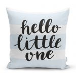 - realhomescomtr-K4486 - Realhomes  Pembe Zeminde Ayıcık Tasarımlı Bebek Odası Yastık Kılıfı Realhomes