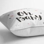 - realhomescomtr-K4495-1 - Realhomes Yıldızlar ve Mavi Bulut Tasarımlı Dijital Baskılı Bebek Odası Yastık Kılıfı Realhomes