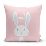 - realhomescomtr-K4512 - Realhomes Mavi Beyaz Çizgili Baby Shower Desenli Bebek Odası Yastık Kılıfı Realhomes