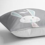 - realhomescomtr-K4513-1 - Realhomes Pembe Gri Çizgili Baby Shower Desenli Bebek Odası Yastık Kılıfı Realhomes