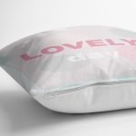 - realhomescomtr-K4519-1 - Realhomes Gri Renkli Little Love Özel Tasarımlı Bebek Odası Yastık Kılıfı Realhomes