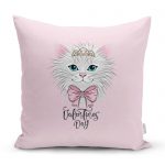 - realhomescomtr-K4527 - Realhomes Pembe Zeminde Yeşil Fil Desenli Bebek Odası Yastık Kılıfı Realhomes