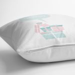 - realhomescomtr-K4549-1 - Realhomes Pembe Unicorn At Desenli Dijital Baskılı Bebek Odası Yastık Kılıfı Realhomes