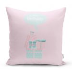 - realhomescomtr-K4550 - Realhomes Gri Unicorn At Desenli Dijital Baskılı Bebek Odası Yastık Kılıfı Realhomes