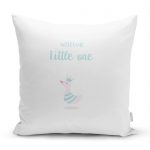 - realhomescomtr-K4568 - Realhomes Gri Zeminde Sevimli Geyik Tasarımlı Çocuk Odası Yastık Kılıfı Realhomes