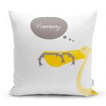 - realhomescomtr-K4590 - Realhomes  Beyaz Zeminde Akvaryum Temalı  Çocuk Odası Yastık Kılıfı Realhomes